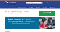 Desktop Screenshot of bookshare.org