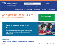 Tablet Screenshot of bookshare.org